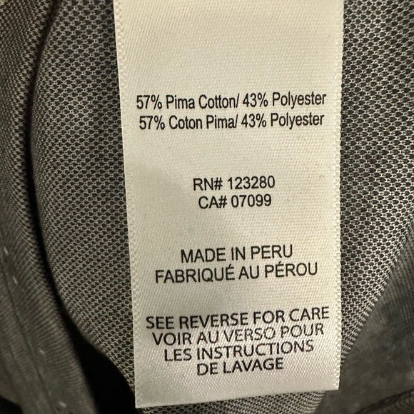 Travis Mathew Polo Shirt Mens Large Gray Dot Golf Pima Cotton Spring Sports - Picture 11 of 12